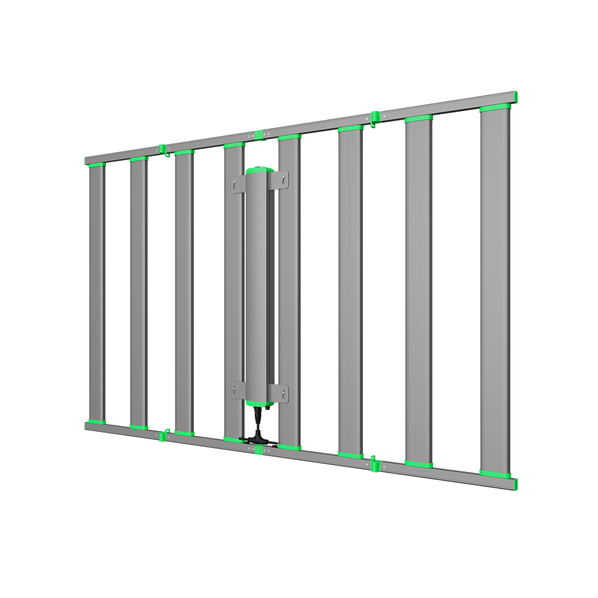 Titan Series 1320W/1650W commercial LED grow light for flowering mounted on a green and silver grid.