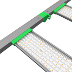 Close-up view of the Titan Series commercial LED grow light for flowering showing LED bars and mounting bracket.