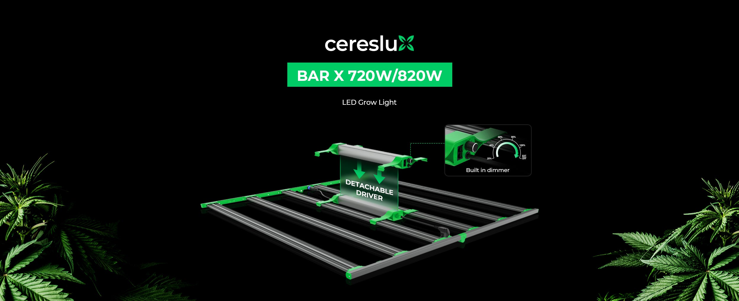 BarX 820W Full Spectrum Commercial LED Grow Light
