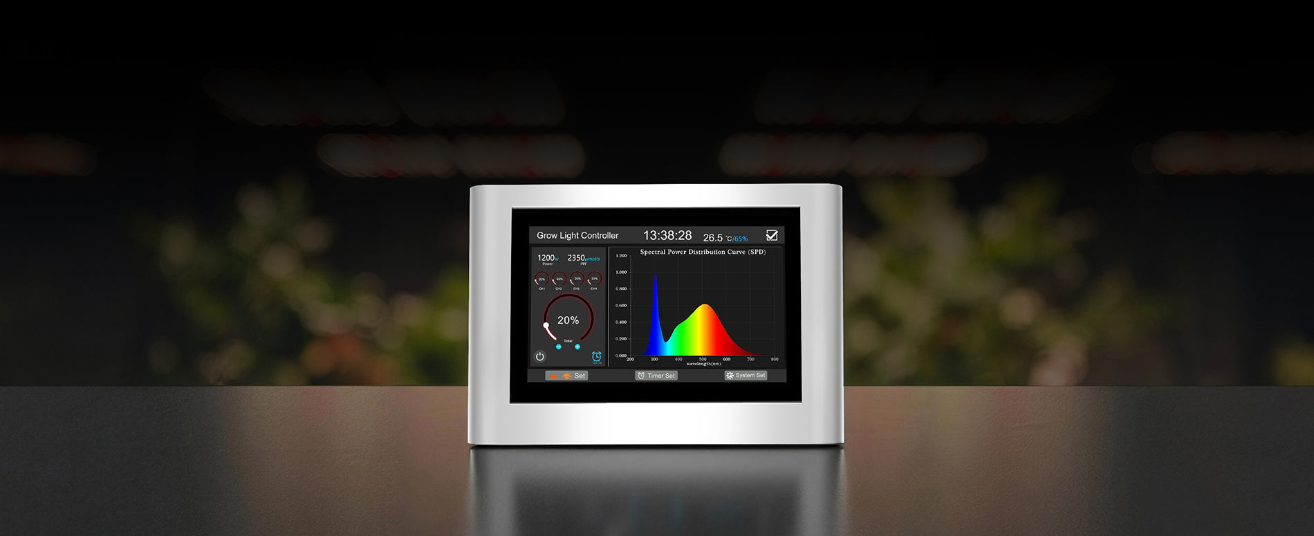 LED grow light schedule controller for plants