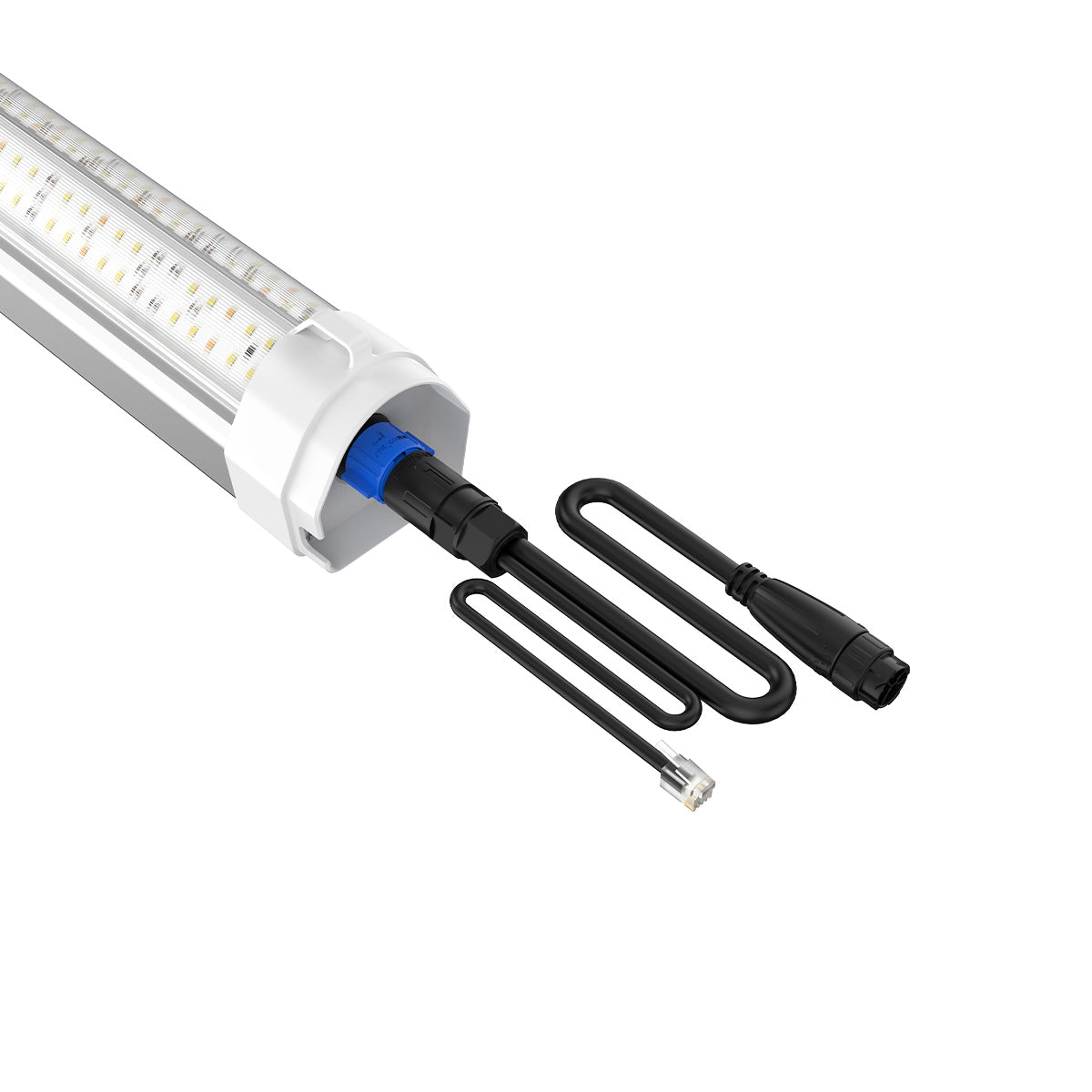 Cereslux DeepGrow-Dual 145W Under Canopy LED Grow Light | Full Spectrum, IP65 Waterproof, Linkable for Cloning, Veg & Bloom components