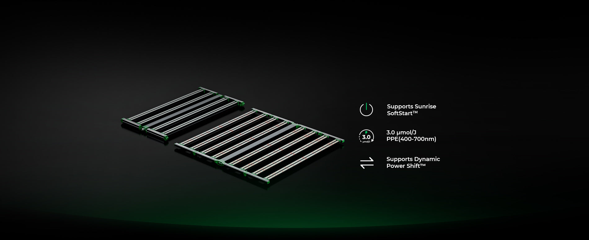 CeresLux QuadRay 1000W LED grow light with revolutionary side-emitting technology