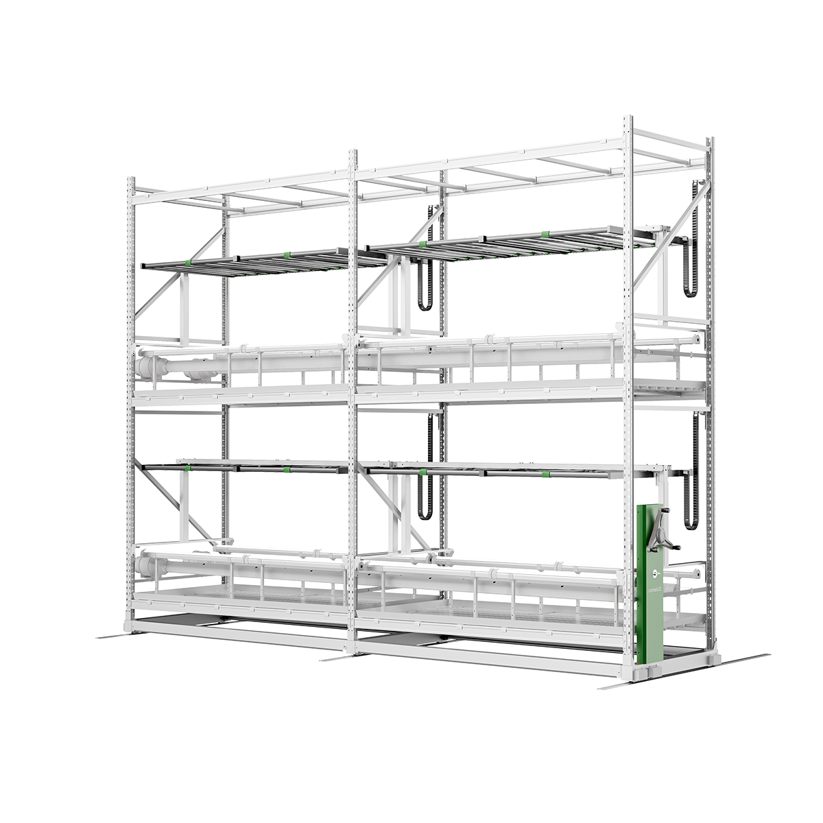 CeresLux RackMaster Gen4 mobile vertical grow rack system