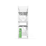 CeresLux multi-tier grow rack for commercial cultivation
