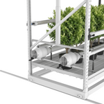 Multi-level mobile grow rack for professional growers