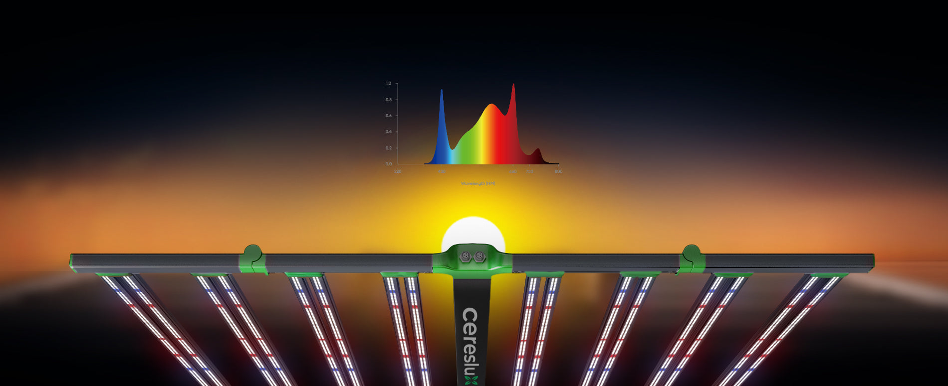 4x4 Commercial LED Grow Light with Even Light Distribution