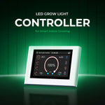 CeresLux LED grow light controller with timer for smart indoor growing, featuring an intuitive touchscreen interface.