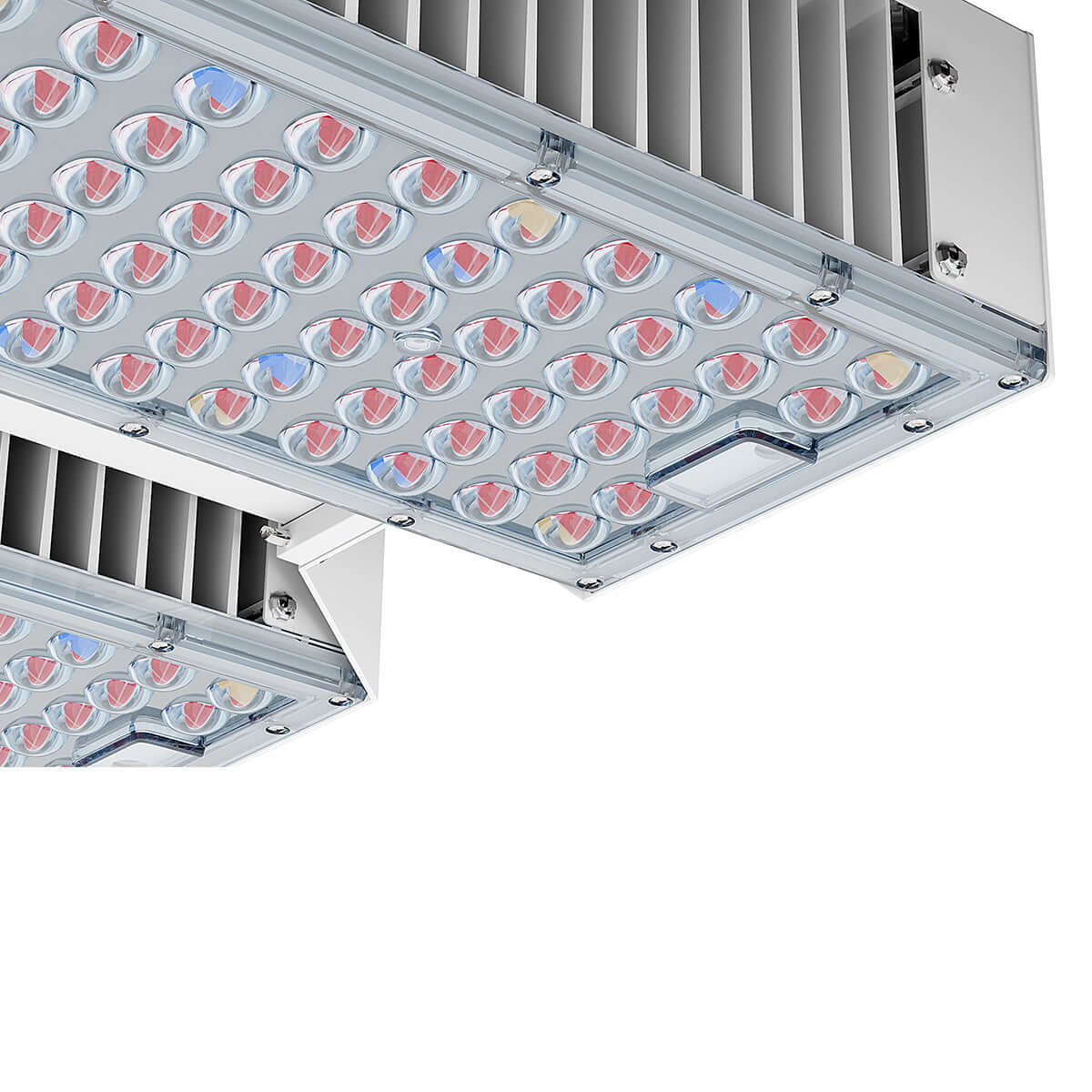 CeresLux Quadra 600W/1400W 4.0 µmol/J IP65 Full Spectrum LED Grow Light close-up view showcasing LED layout.