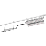CeresLux Quadra 600W/1400W 4.0 µmol/J IP65 Full Spectrum LED Grow Light setup hanging from a track.