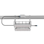 CeresLux Quadra 600W/1400W 4.0 µmol/J IP65 Full Spectrum LED Grow Light mounted on a rail.
