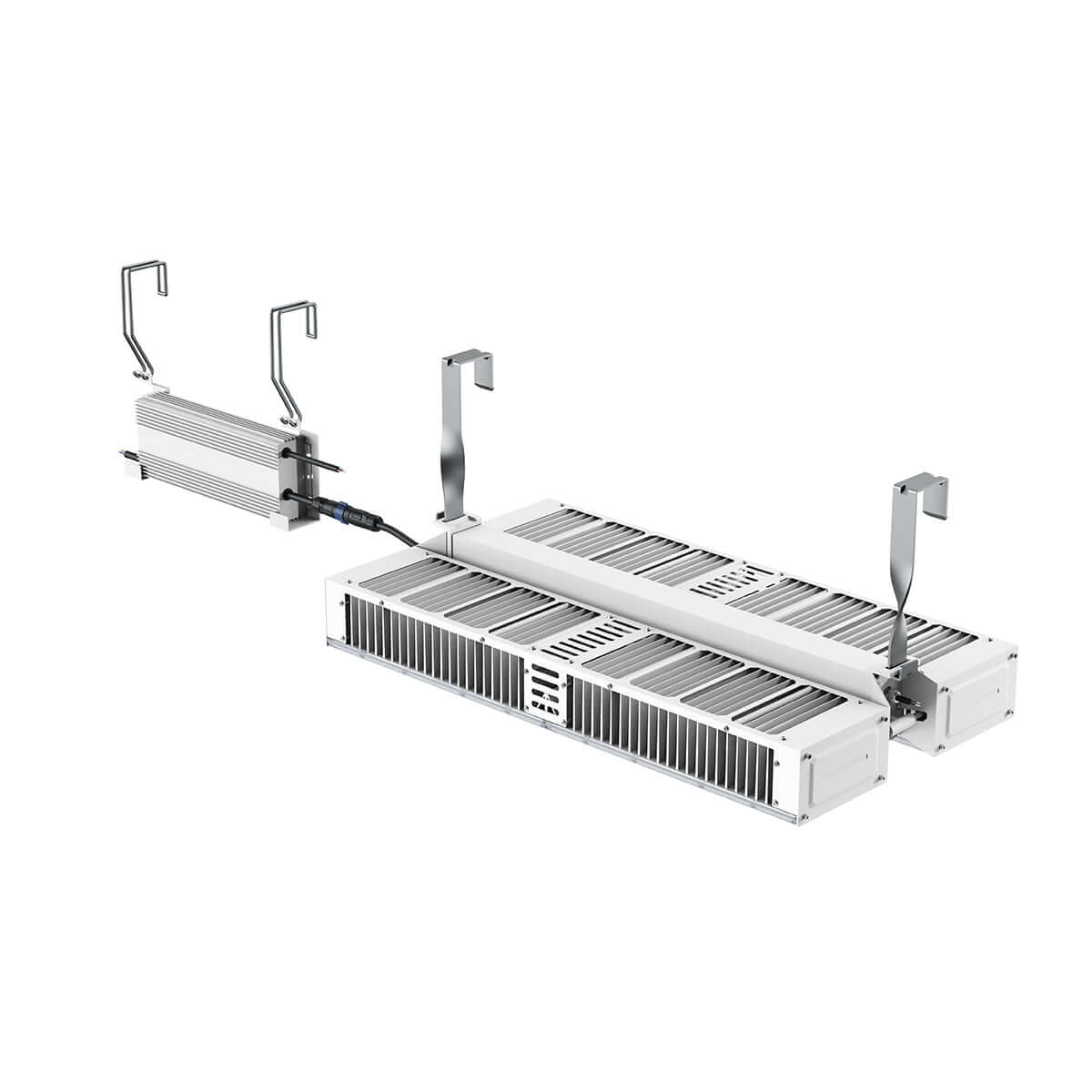 CeresLux Quadra 600W/1400W 4.0 µmol/J IP65 Full Spectrum LED Grow Light design and features.