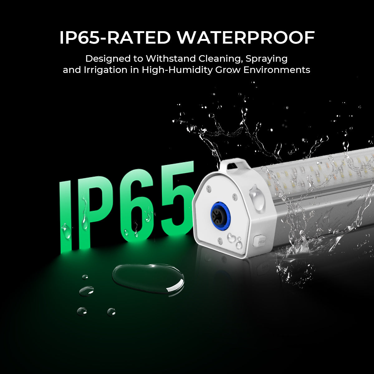 Cereslux DeepGrow-Dual 145W Under Canopy LED Grow Light | Full Spectrum, IP65 Waterproof, Linkable for Cloning, Veg & Bloom.
